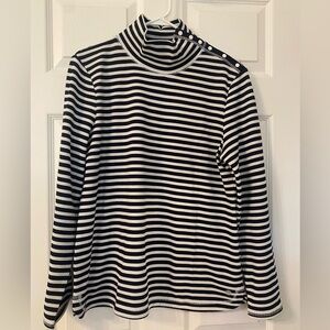 Talbots Striped Turtleneck XL